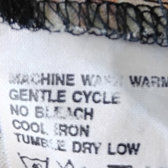 Liz Claiborne Floral Chiffon True Wrap Dress — Black/Pink — Size 10 - Picture 8 of 8